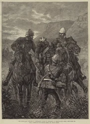 Der Zulukrieg, Tod von Leutnant Frith im Gefecht am Erzungayan-Hügel